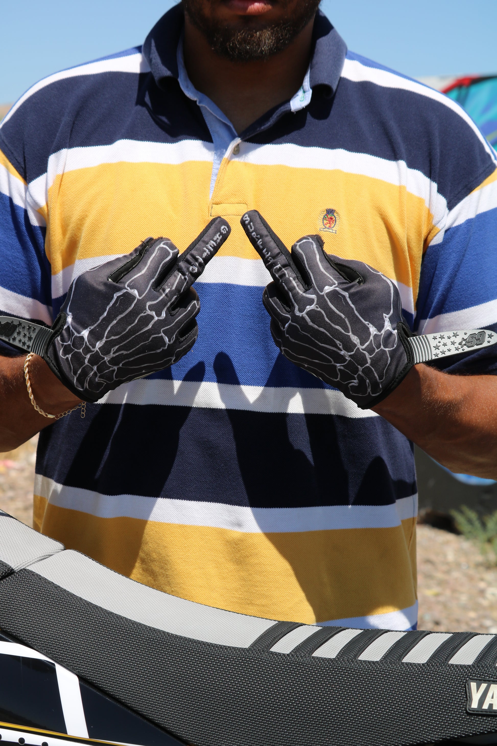 Chrome Bones Gloves